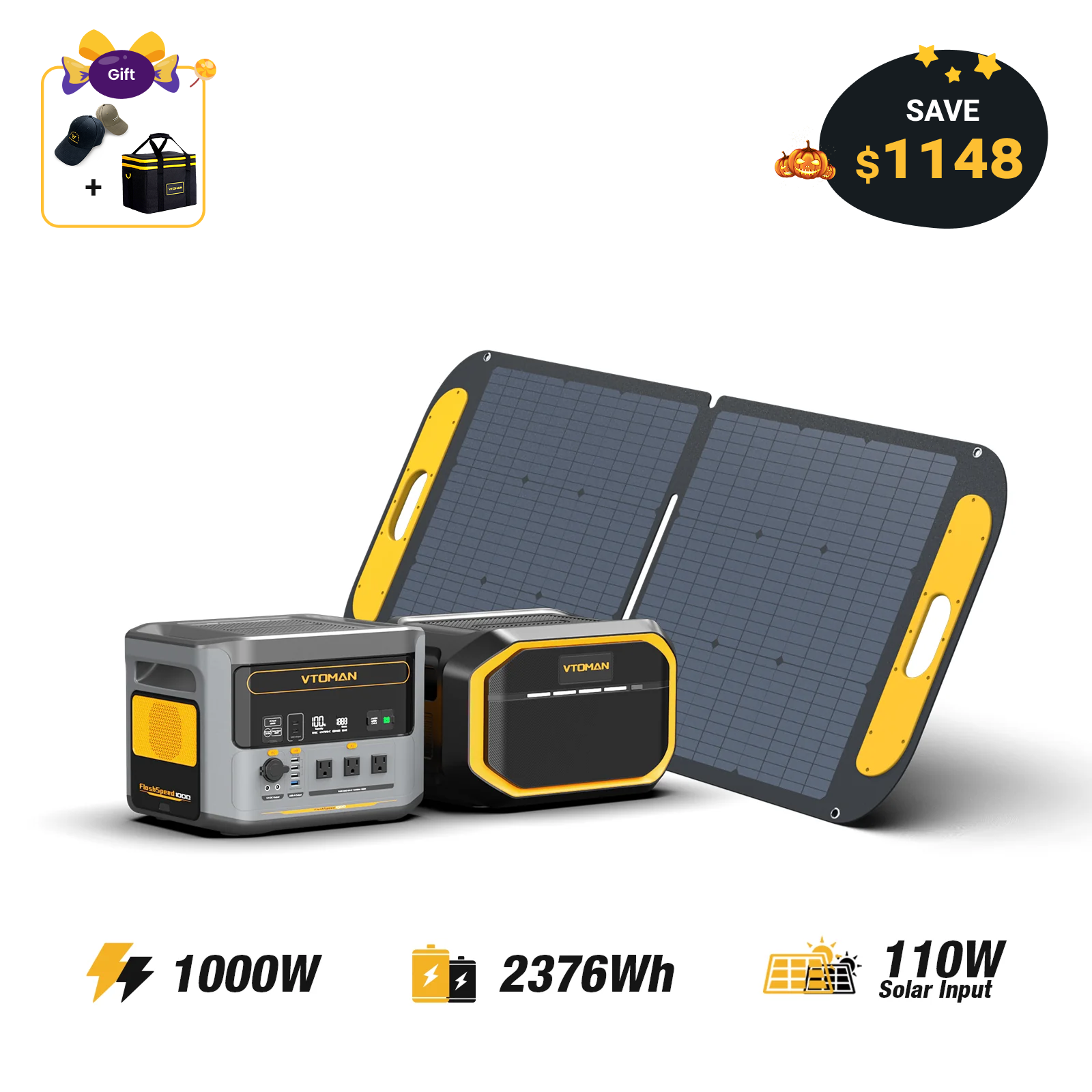 VTOMAN FlashSpeed 1000 Portable Power Station