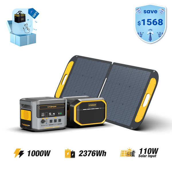VTOMAN FlashSpeed 1000W/2376Wh 110W Solar Panel
