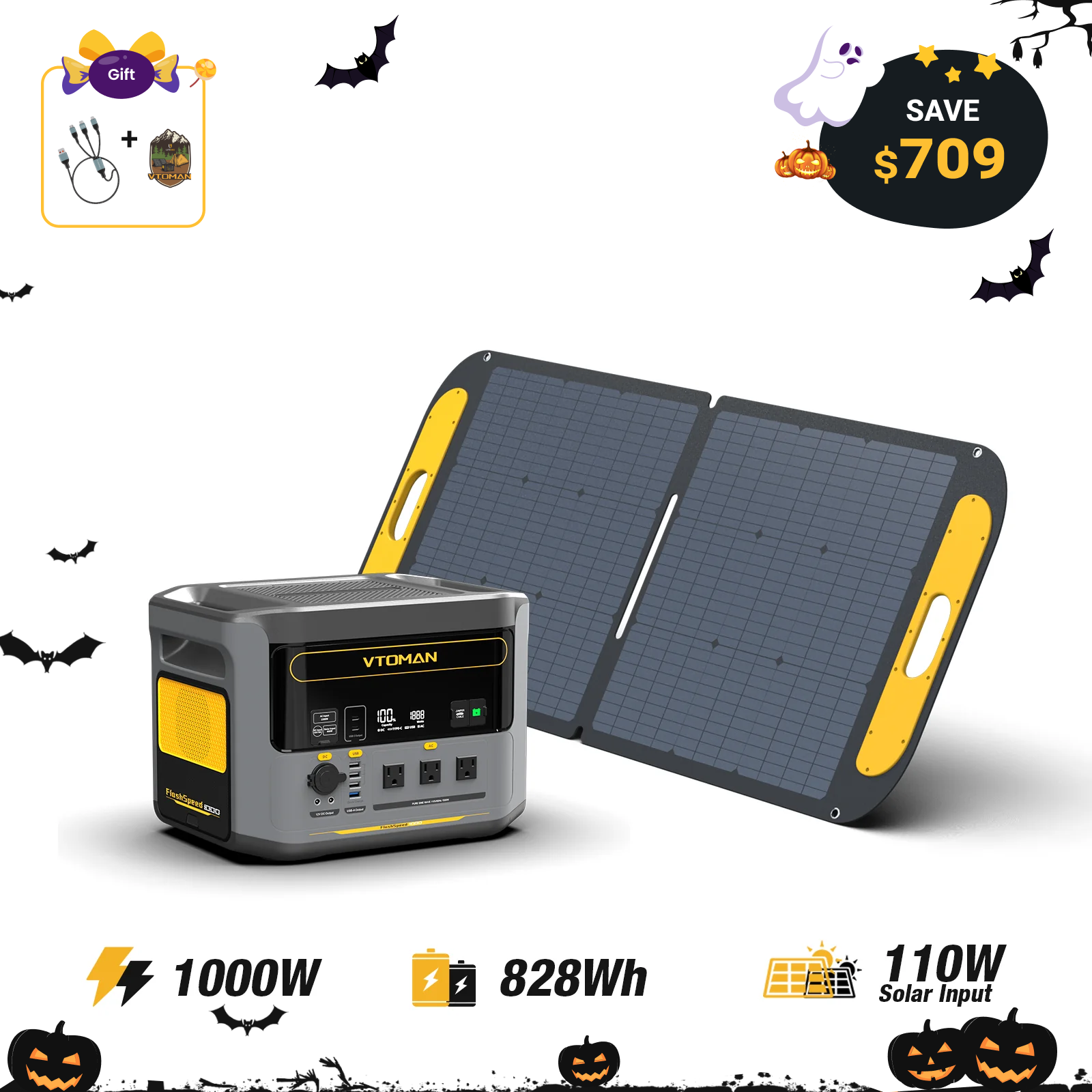 VTOMAN FlashSpeed 1000 Portable Power Station