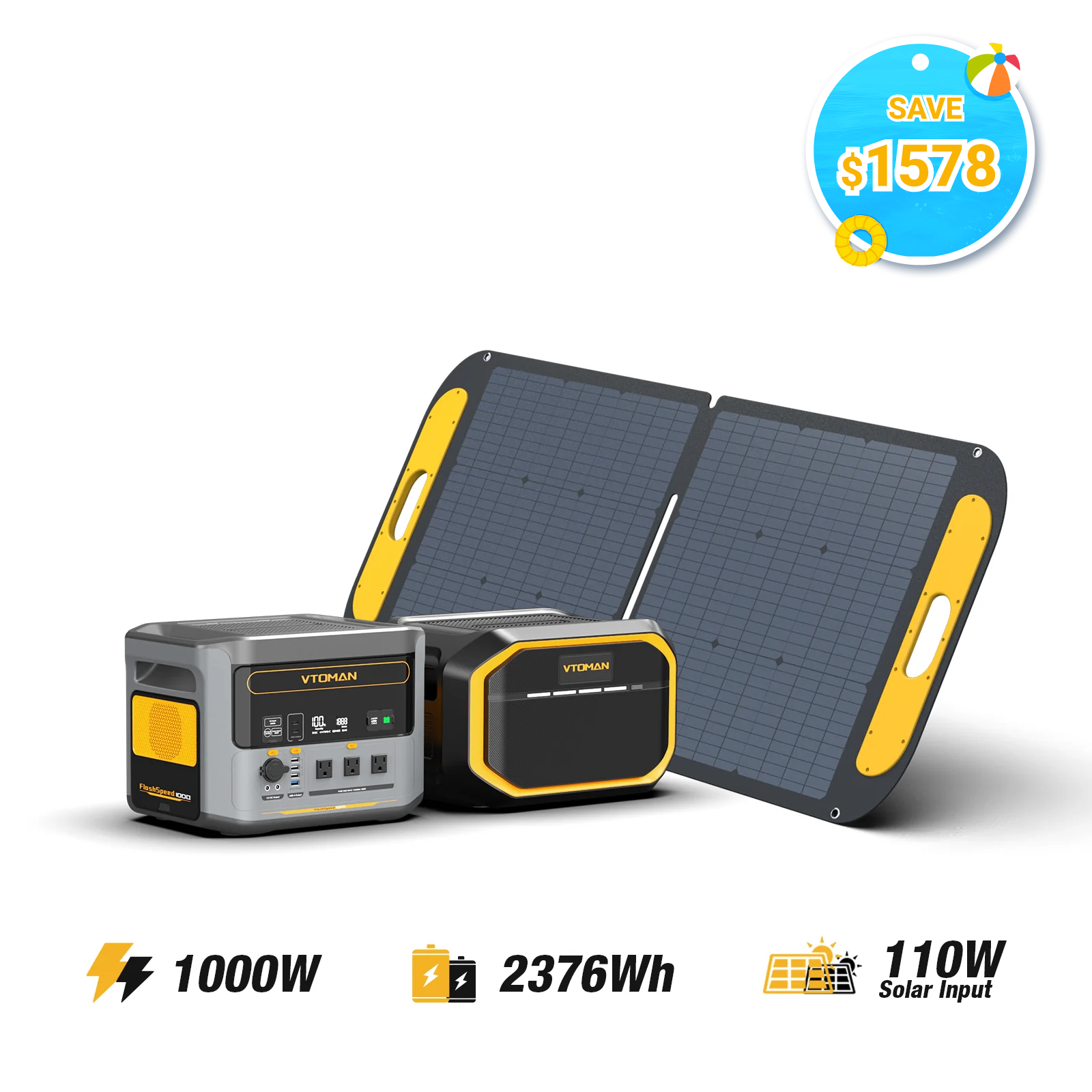 VTOMAN FlashSpeed 1000 Portable Power Station