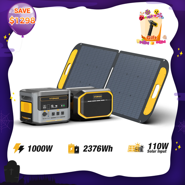 VTOMAN FlashSpeed 1000W/2376Wh 110W Solar Panel