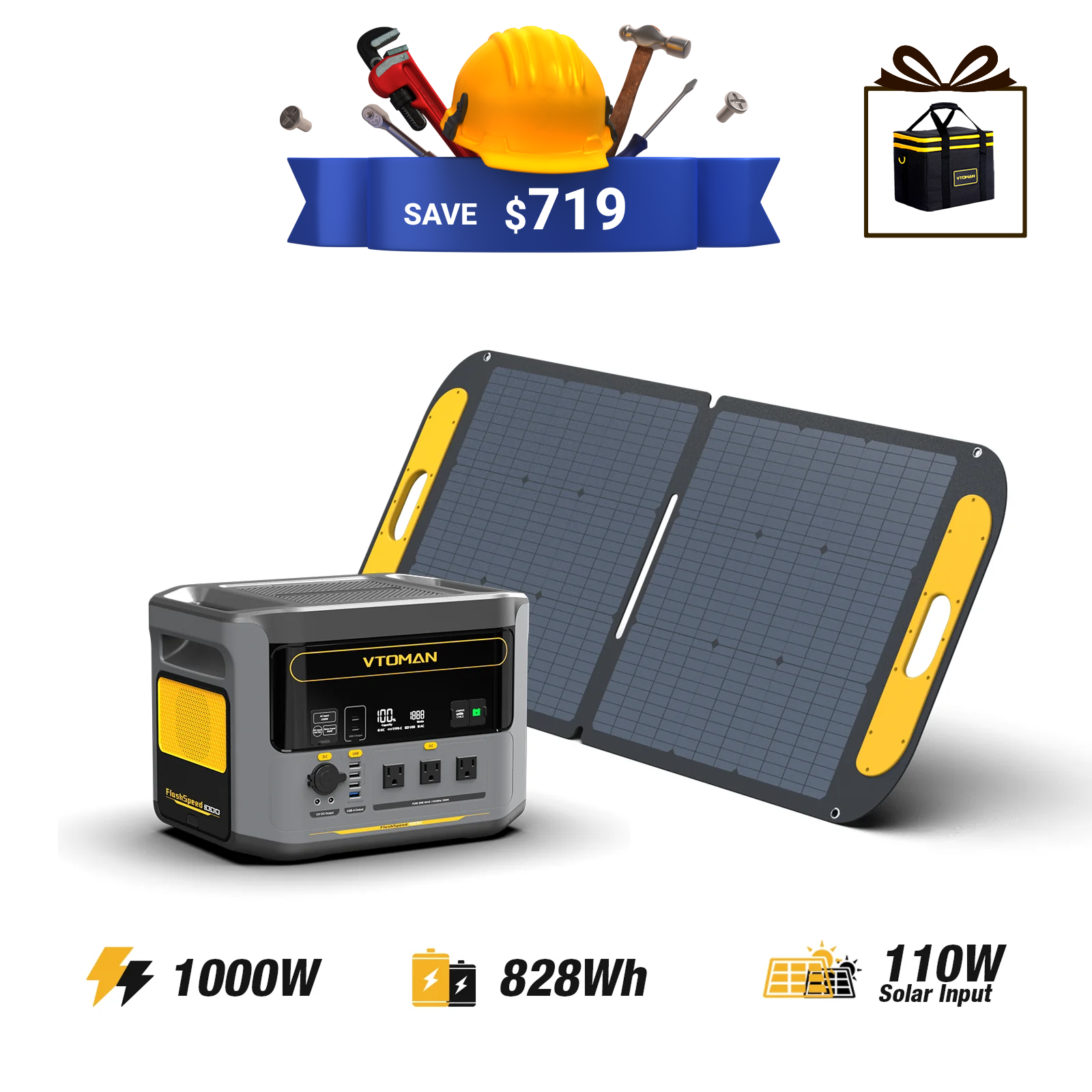 VTOMAN FlashSpeed 1000 Portable Power Station