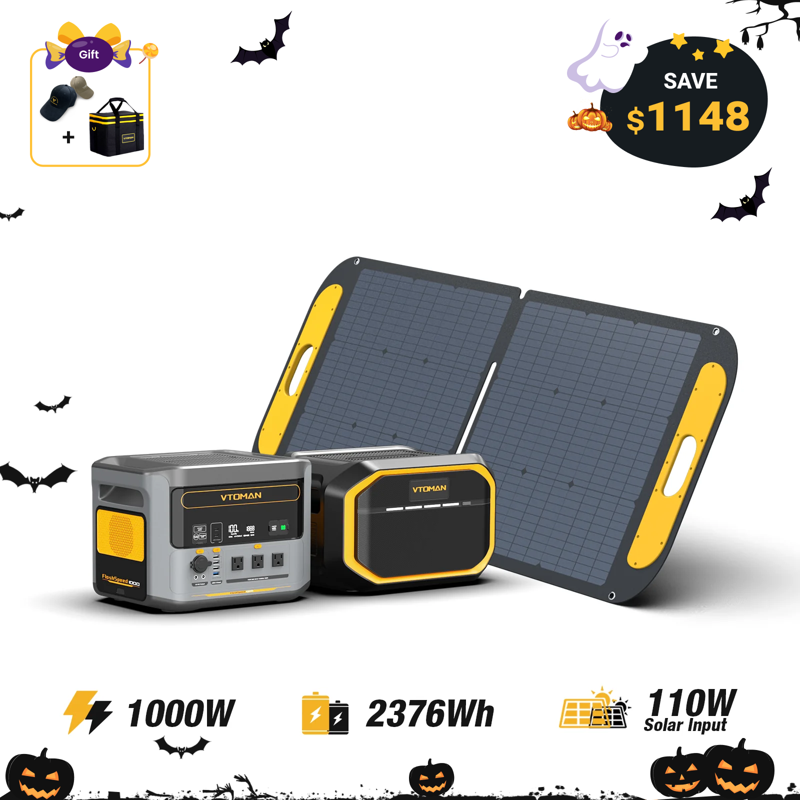 VTOMAN FlashSpeed 1000 Portable Power Station