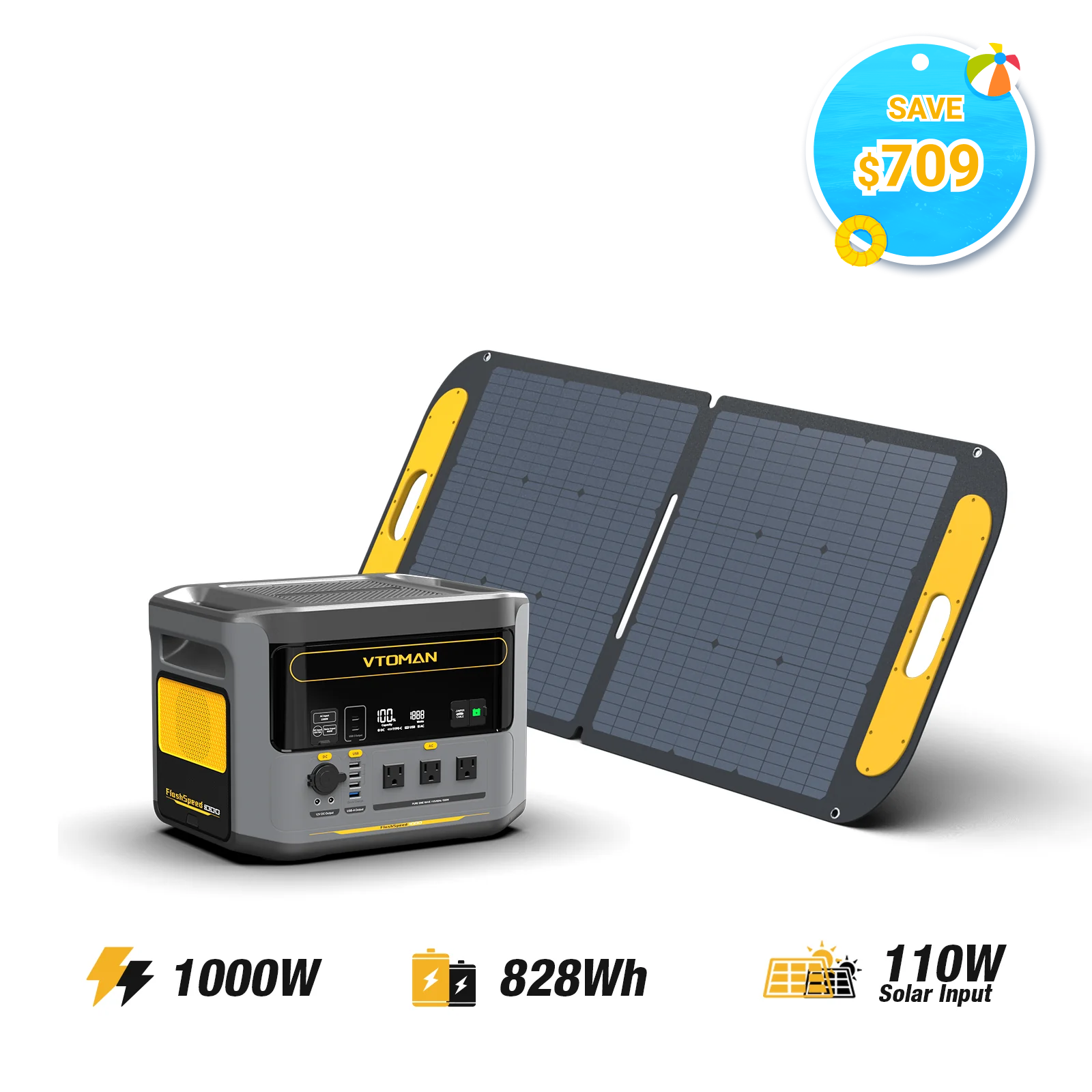 VTOMAN FlashSpeed 1000 Portable Power Station