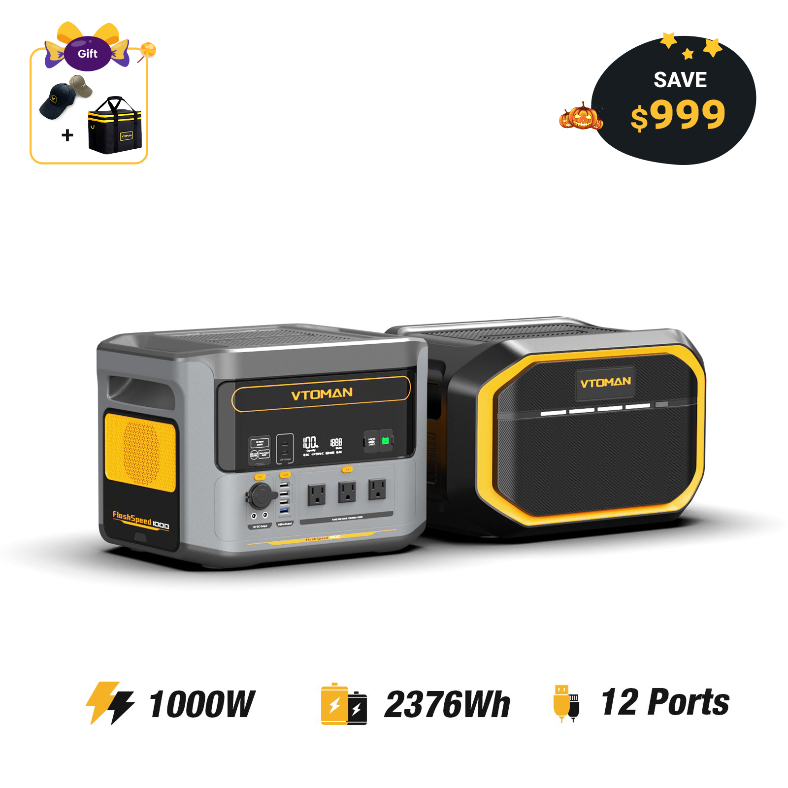 VTOMAN FlashSpeed 1000 Portable Power Station