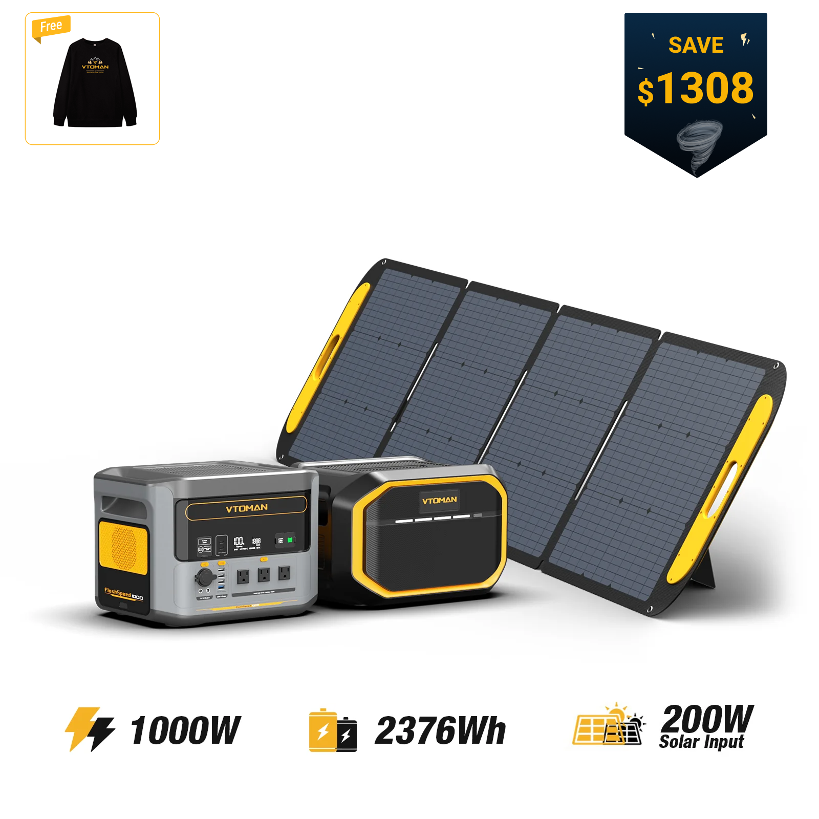 VTOMAN FlashSpeed 1000 Portable Power Station