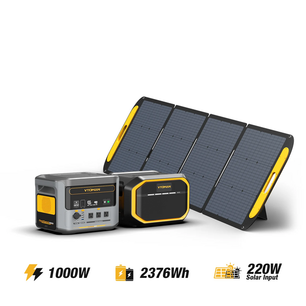 VTOMAN FlashSpeed 1000/2376Wh with 220W Solar Panel