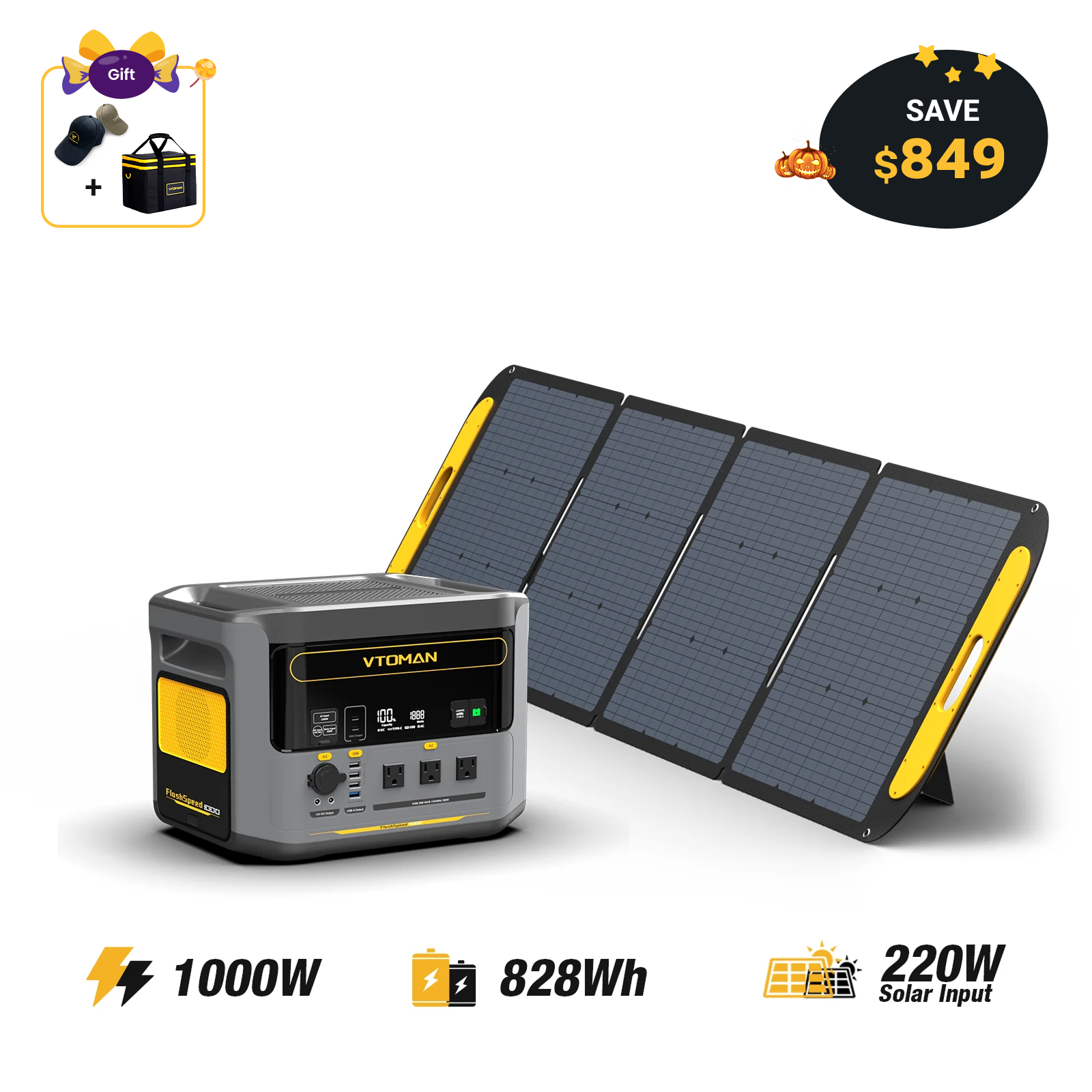 VTOMAN FlashSpeed 1000 Portable Power Station