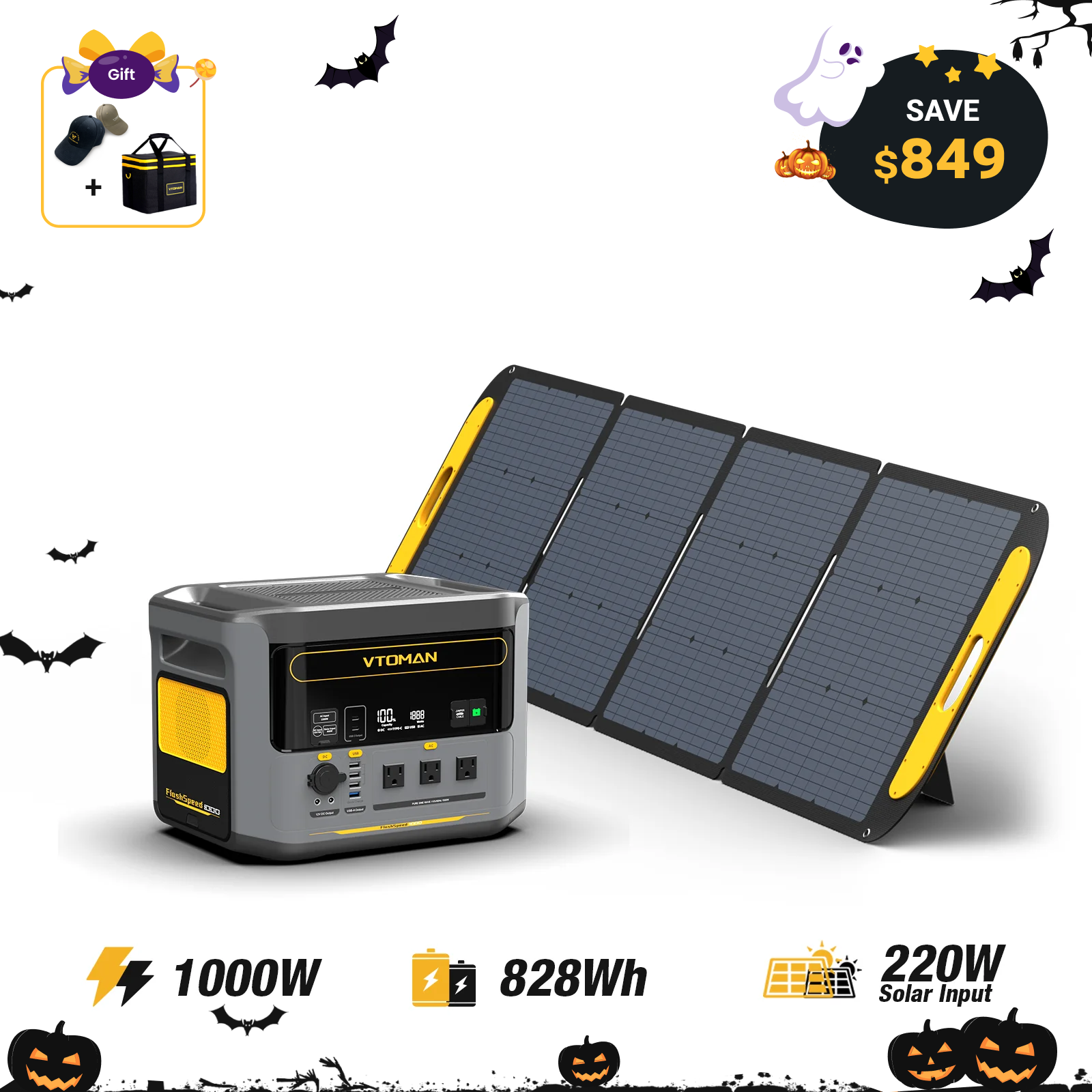 VTOMAN FlashSpeed 1000 Portable Power Station