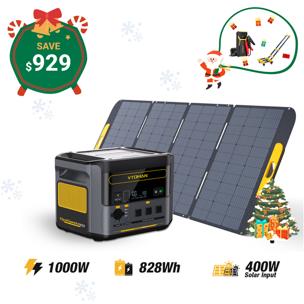 VTOMAN FlashSpeed 1000 with 400W Solar Generator