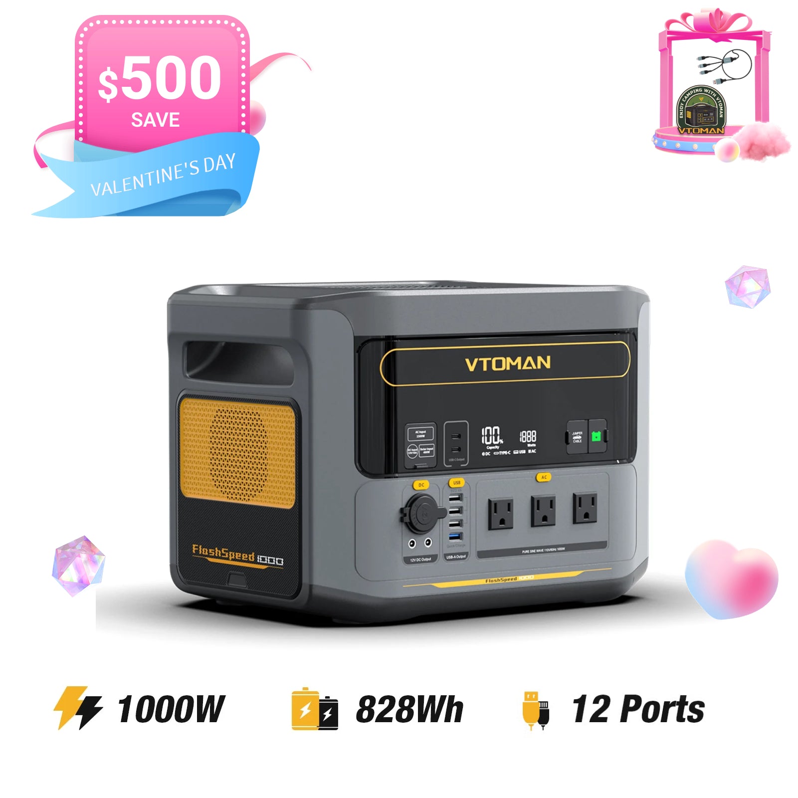 VTOMAN FlashSpeed 1000 Power Station