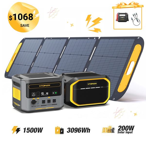 FlashSpeed 1500W/3096Wh 200W Solar Panel