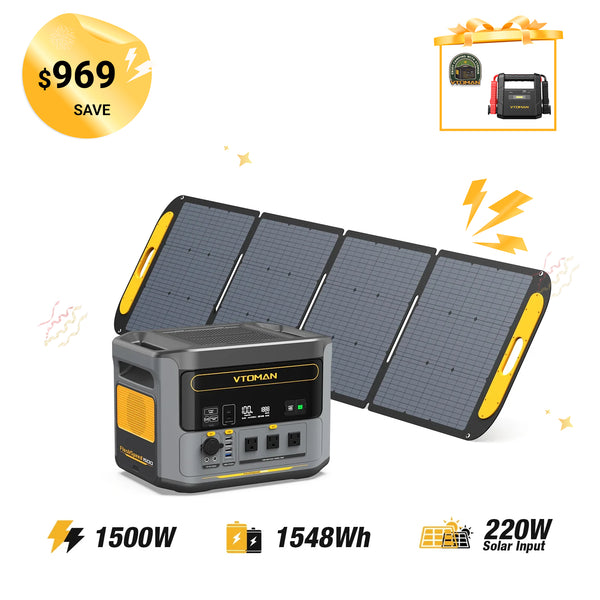 Panel solar FlashSpeed ​​de 1500 W/1548 Wh y 220 W