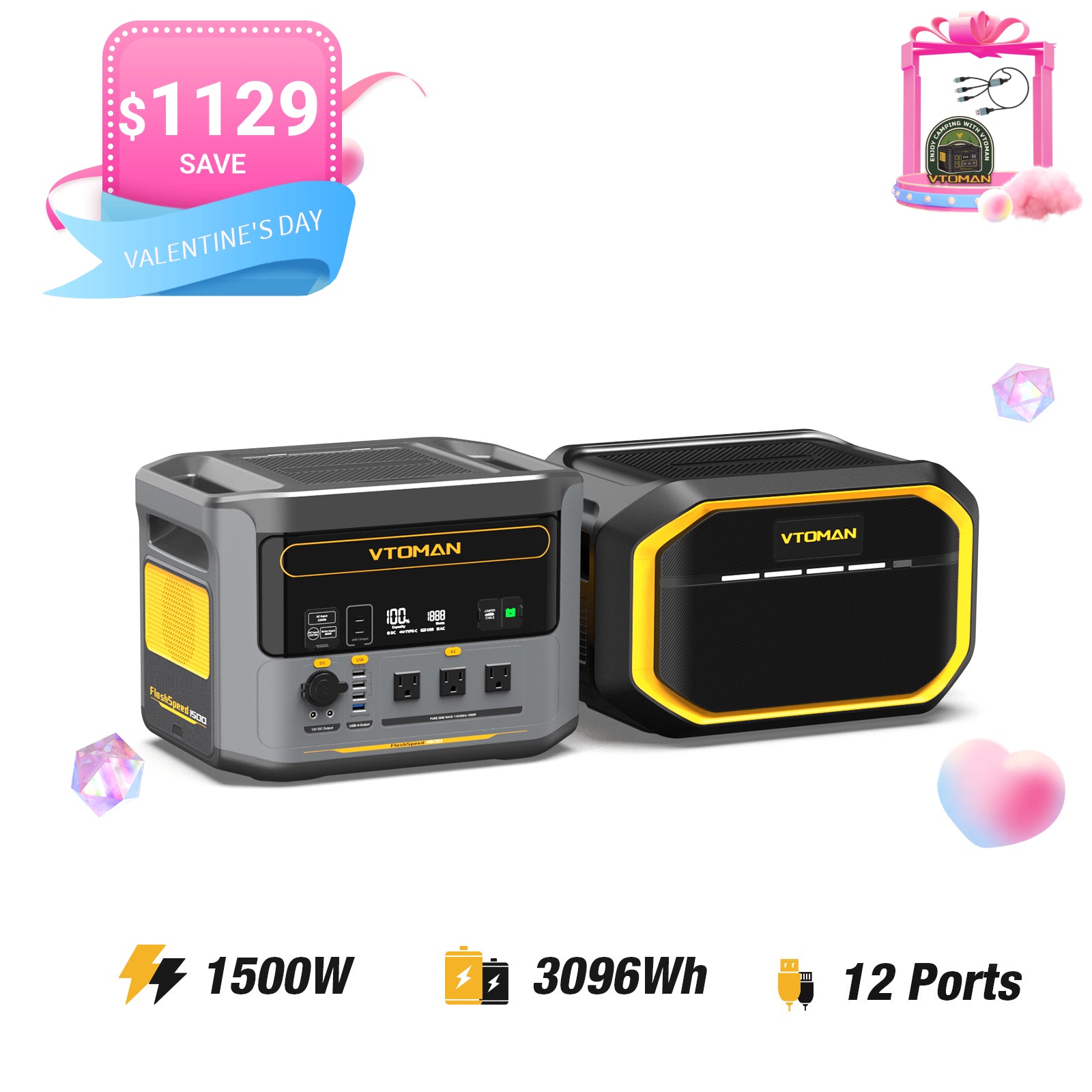 VTOMAN FlashSpeed 1500 Power Station