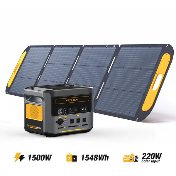 220W Solar Panel | Quick Charge | UPS Function – VTOMAN