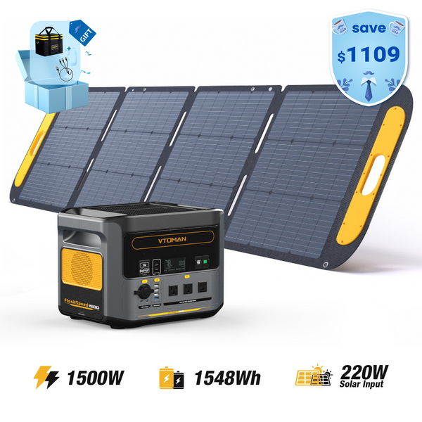 FlashSpeed 1500 with 220WPro Solar Panel