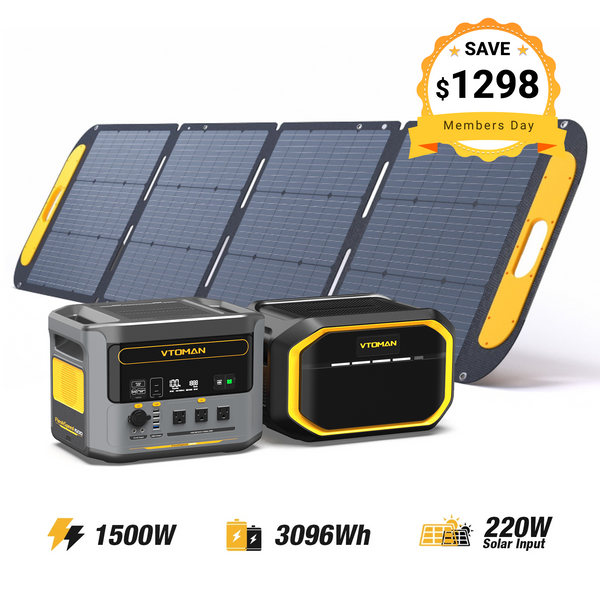 FlashSpeed 1500W/3096Wh 220WPro Solar Panel