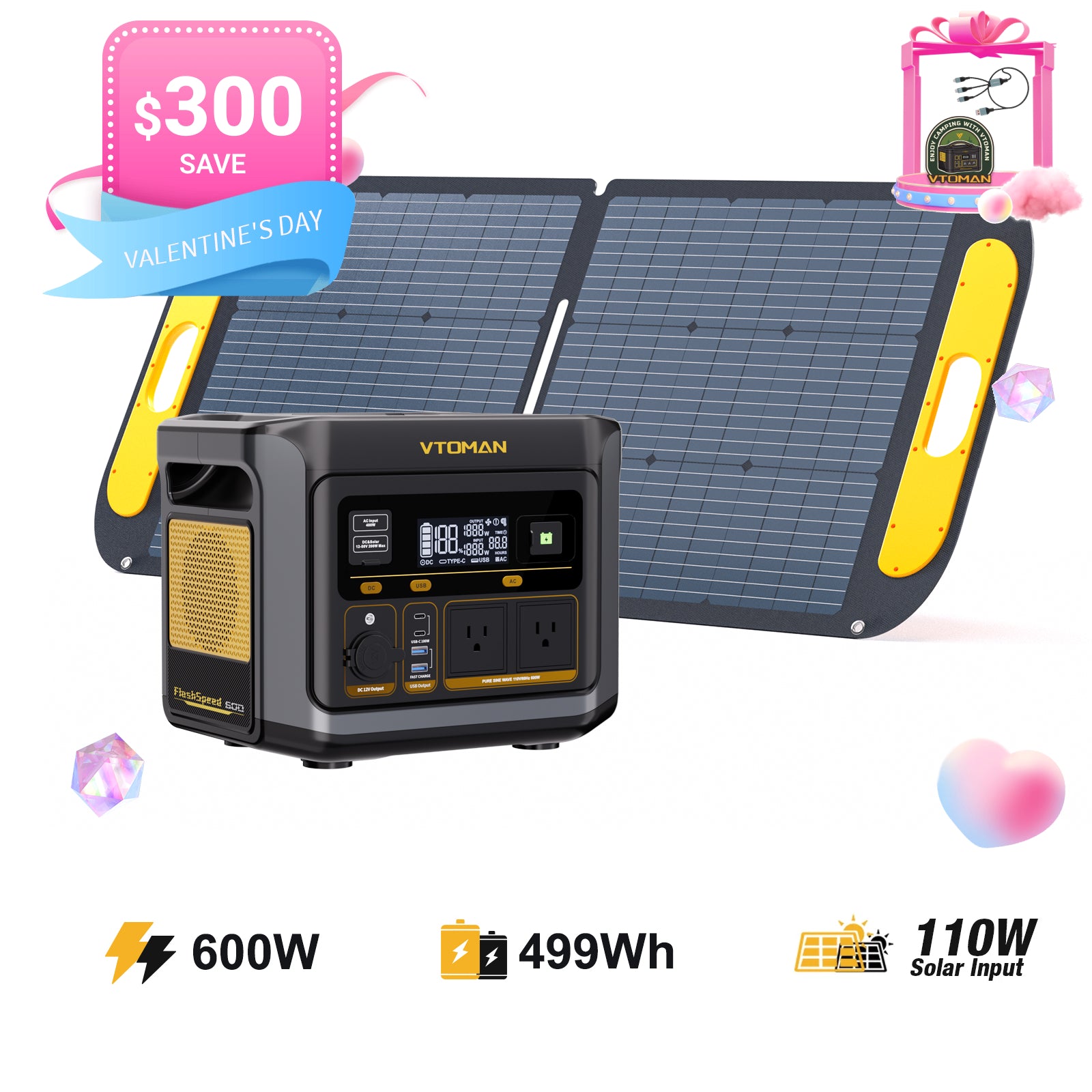 VTOMAN FlashSpeed 600 Power Station