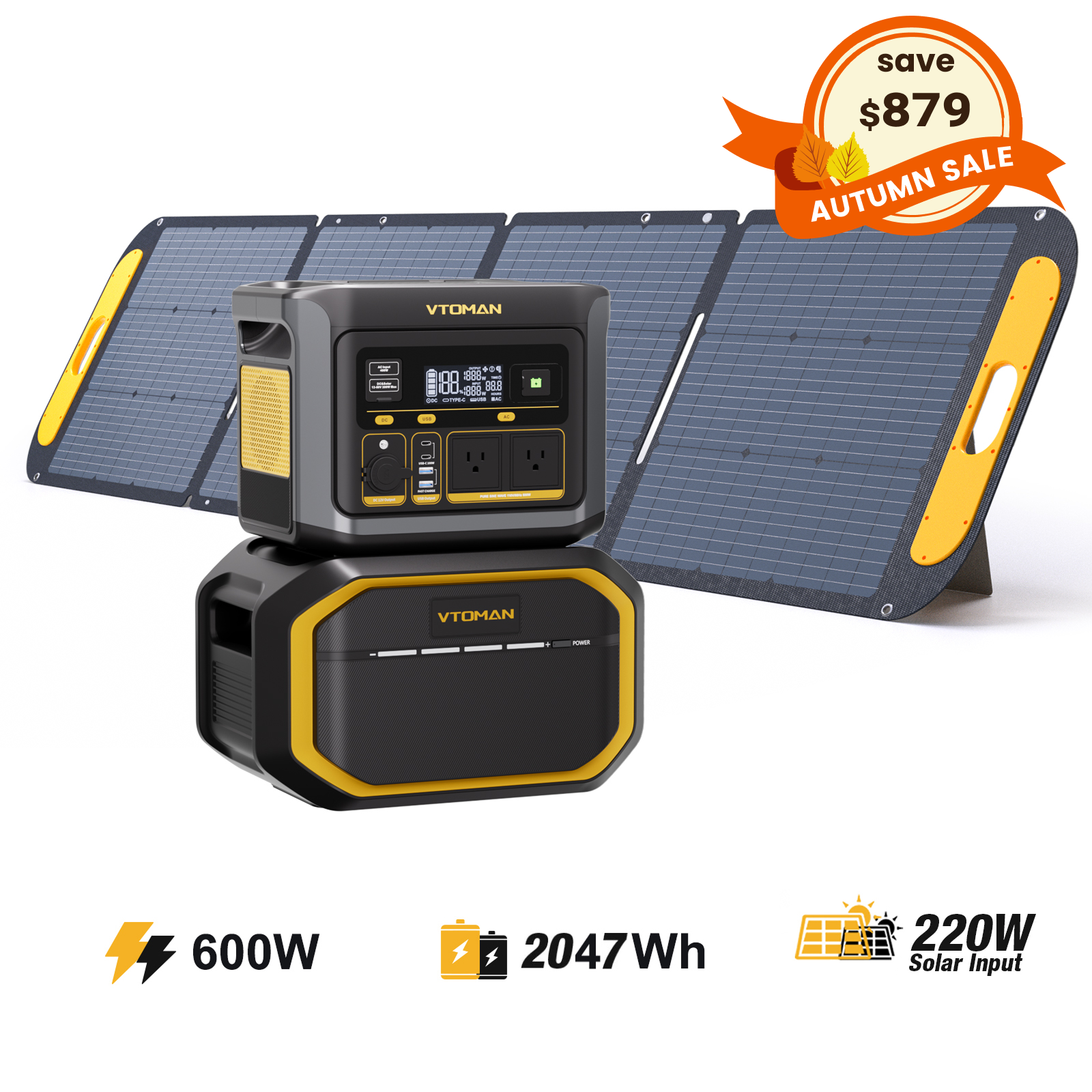 VTOMAN FlashSpeed 600 Portable Power Station