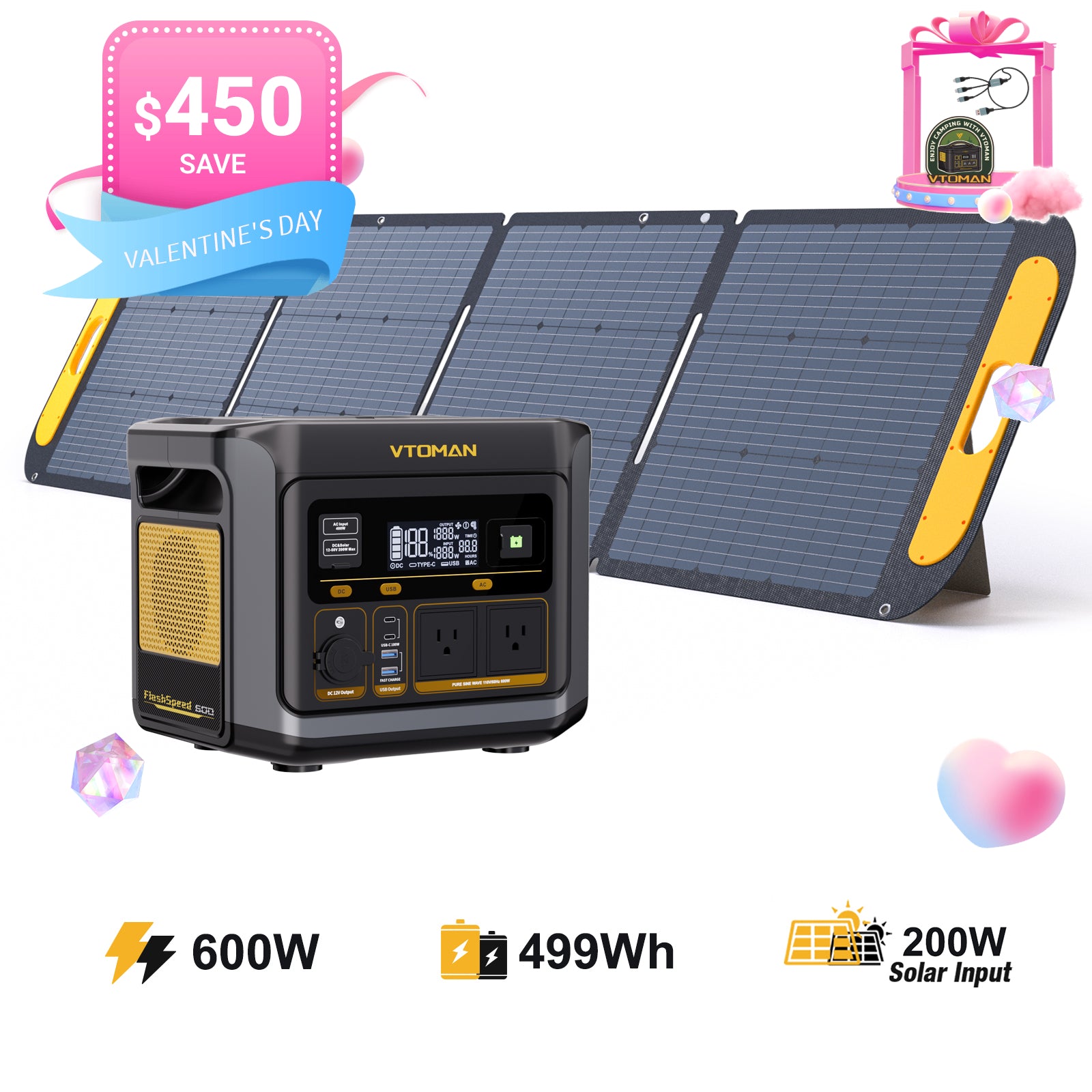 VTOMAN FlashSpeed 600 Power Station