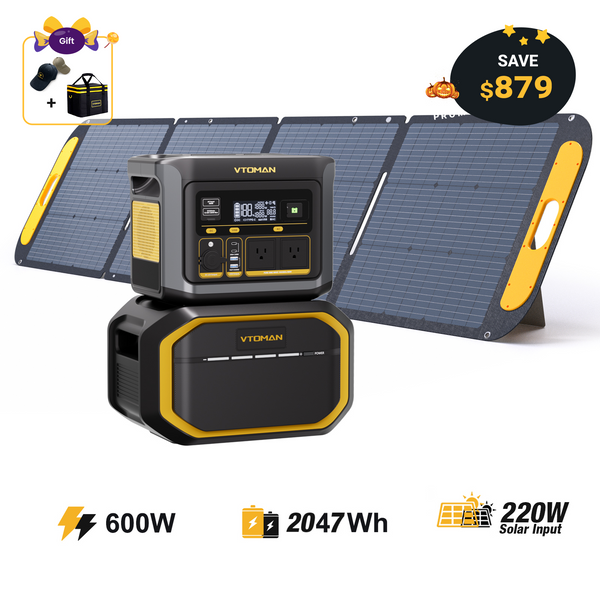 VTOMAN FlashSpeed 600/2047Wh with 200W Solar Panel