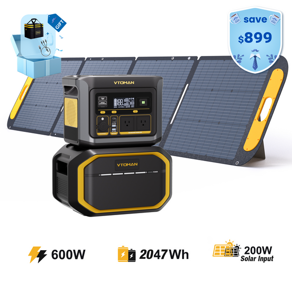 Bundle FlashSpeed 600W/2047Wh with 200W Solar Panel