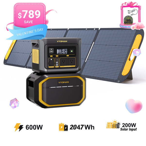 Bundle FlashSpeed 600W/2047Wh with 200W Solar Panel