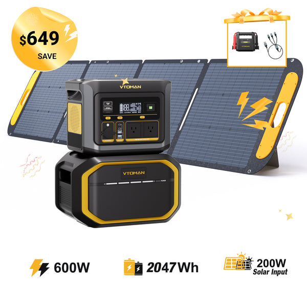 Bundle FlashSpeed 600W/2047Wh with 200W Solar Panel