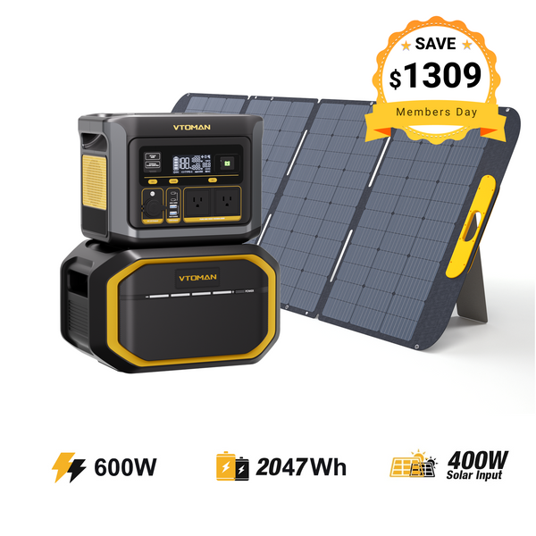 Bundle FlashSpeed 600W/2047Wh with 400W Solar Panel