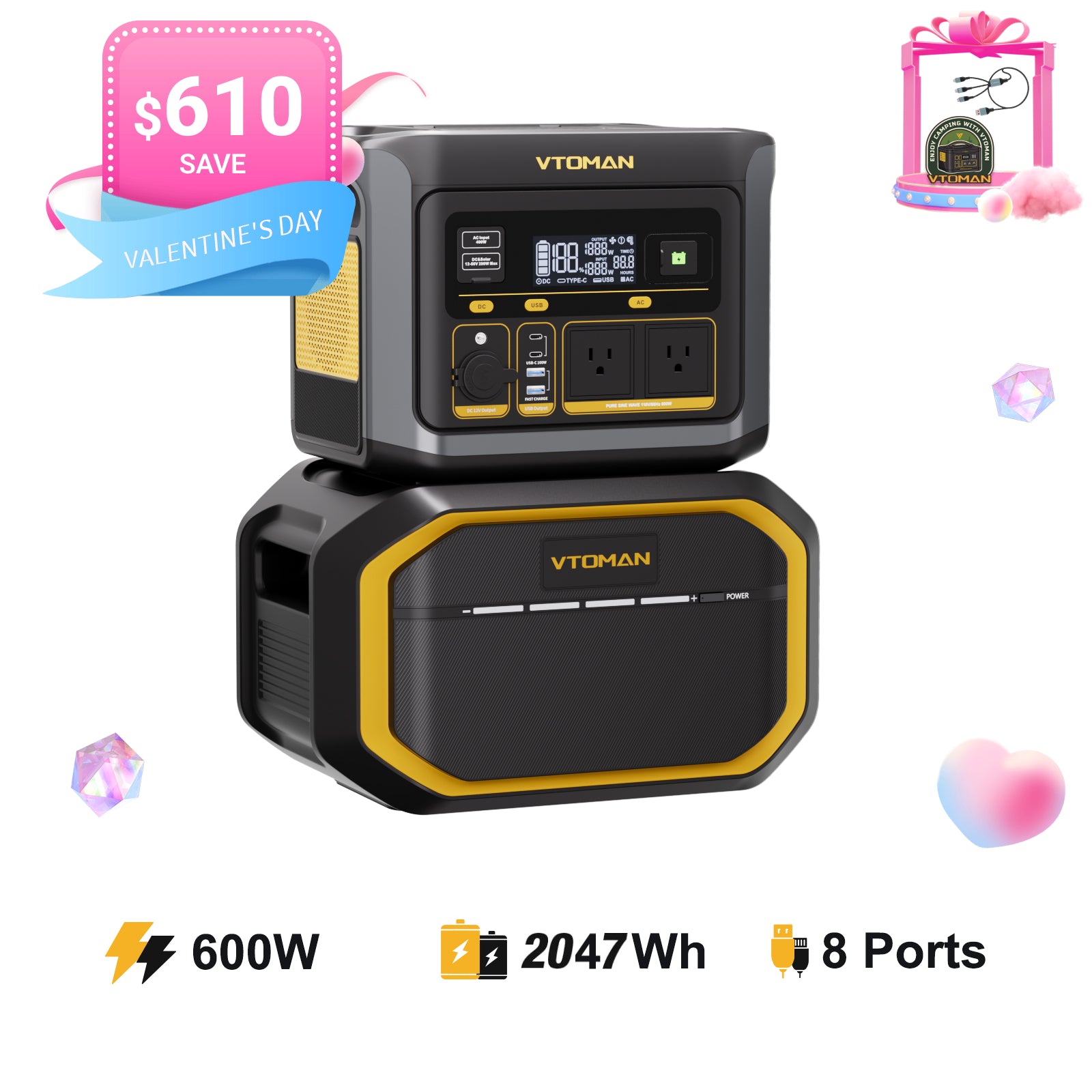 VTOMAN FlashSpeed 600 Power Station