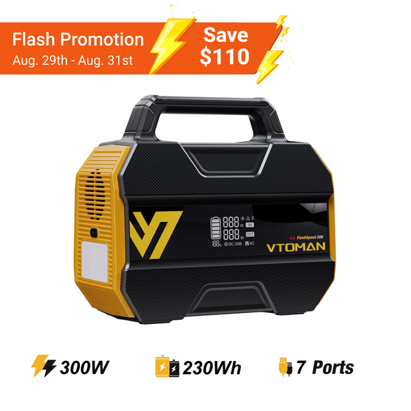 VTOMAN FlashSpeed 300 Portable Power Station