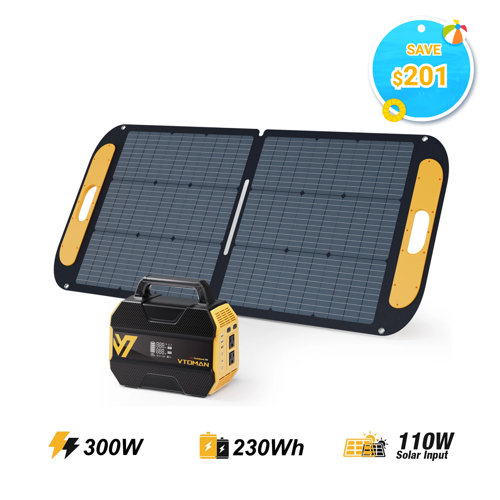 VTOMAN FlashSpeed 300 Portable Power Station