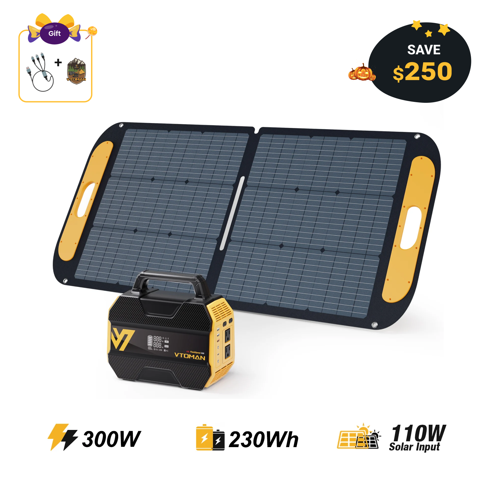 VTOMAN FlashSpeed 300 Portable Power Station