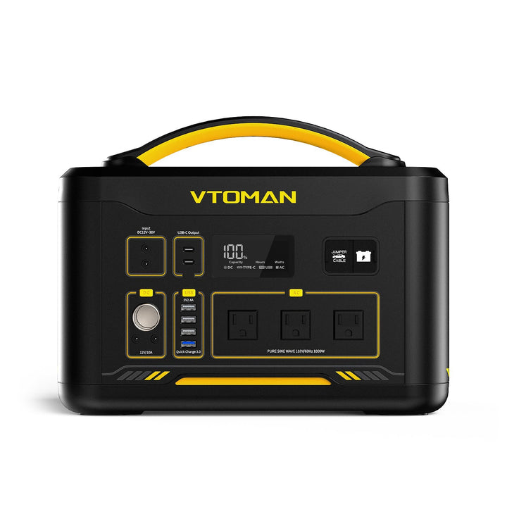 VTOMAN Jump 1000 Portable Power Station 1000W, 1408Wh LiFePO4 (LFP) Battery