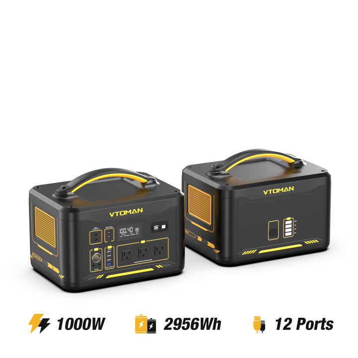 vtoman jump 1000 and 1548wh extra battery