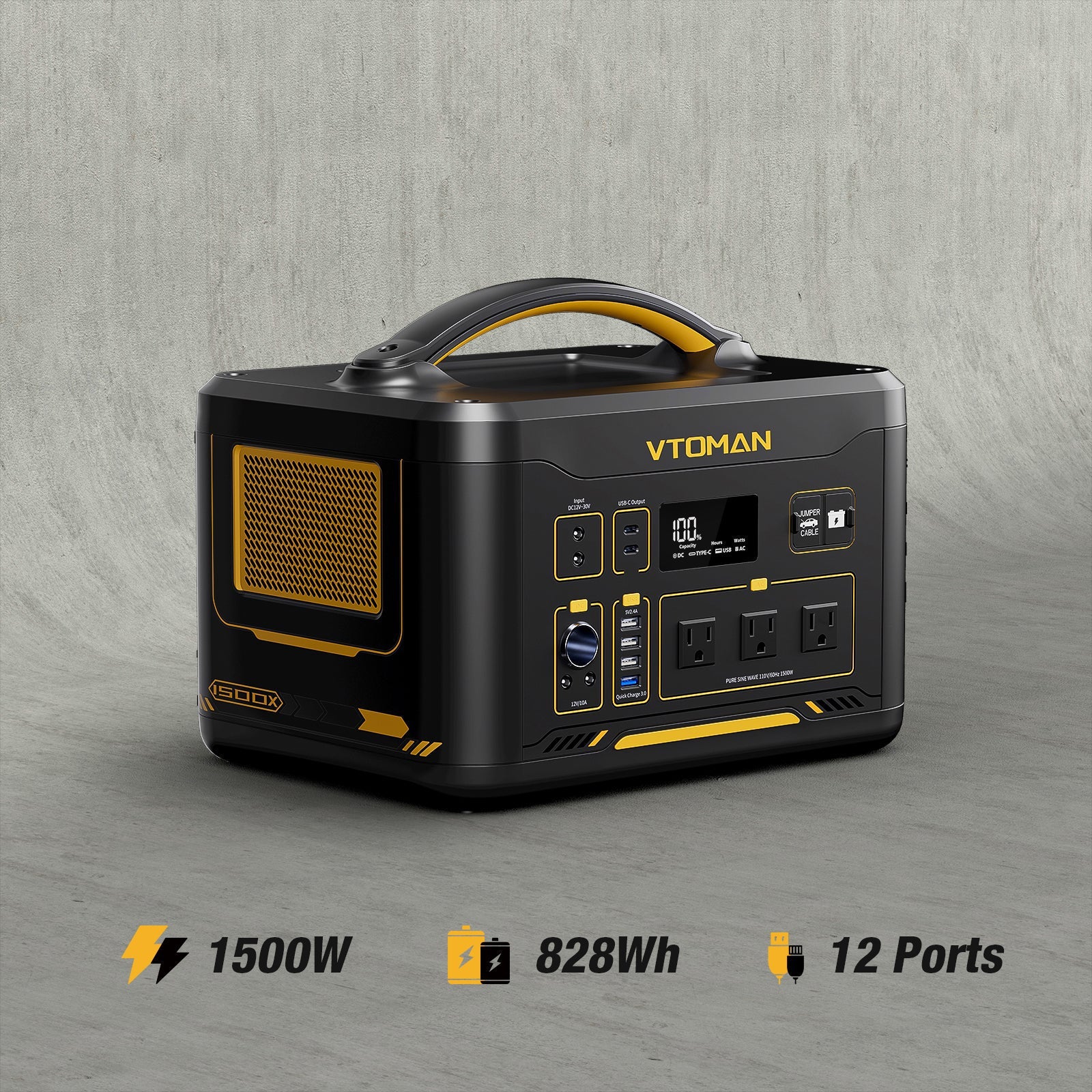 VTOMAN 1500w-828Wh JUMP1500X power station