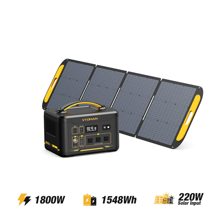 vtoman jump 1800W/1548Wh 220W solar generator