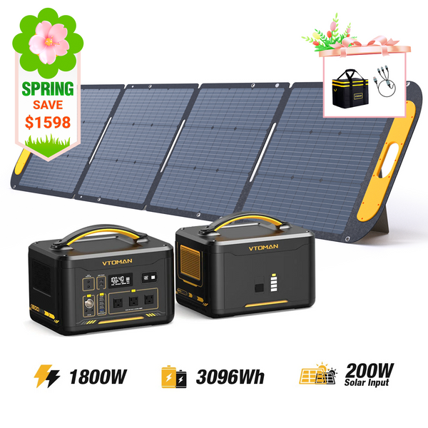 VTOMAN Jump 1800W/3096Wh 200W Solar Panel