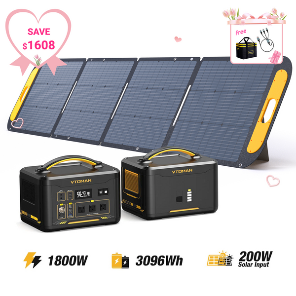VTOMAN Jump 1800W/3096Wh 200W Solar Panel