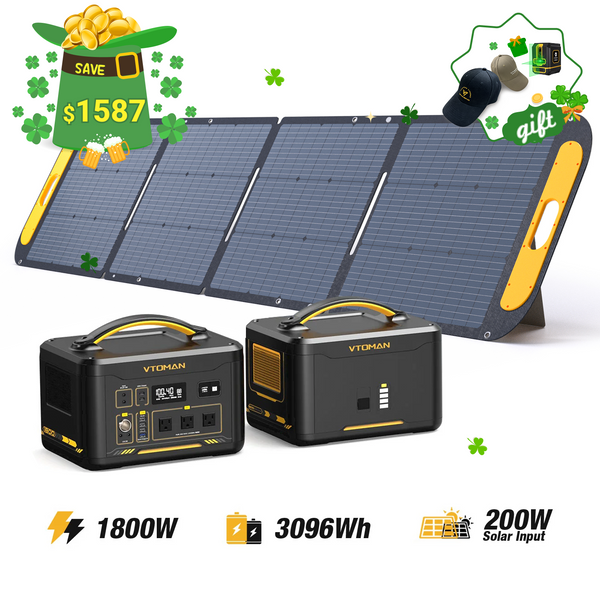 VTOMAN Jump 1800W/3096Wh 200W Solar Panel