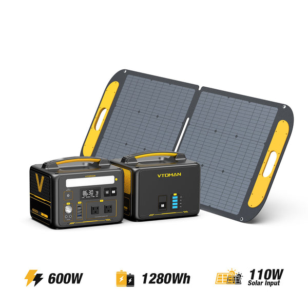 VTOMAN Jump 600W/1280Wh 110W Solar Generator