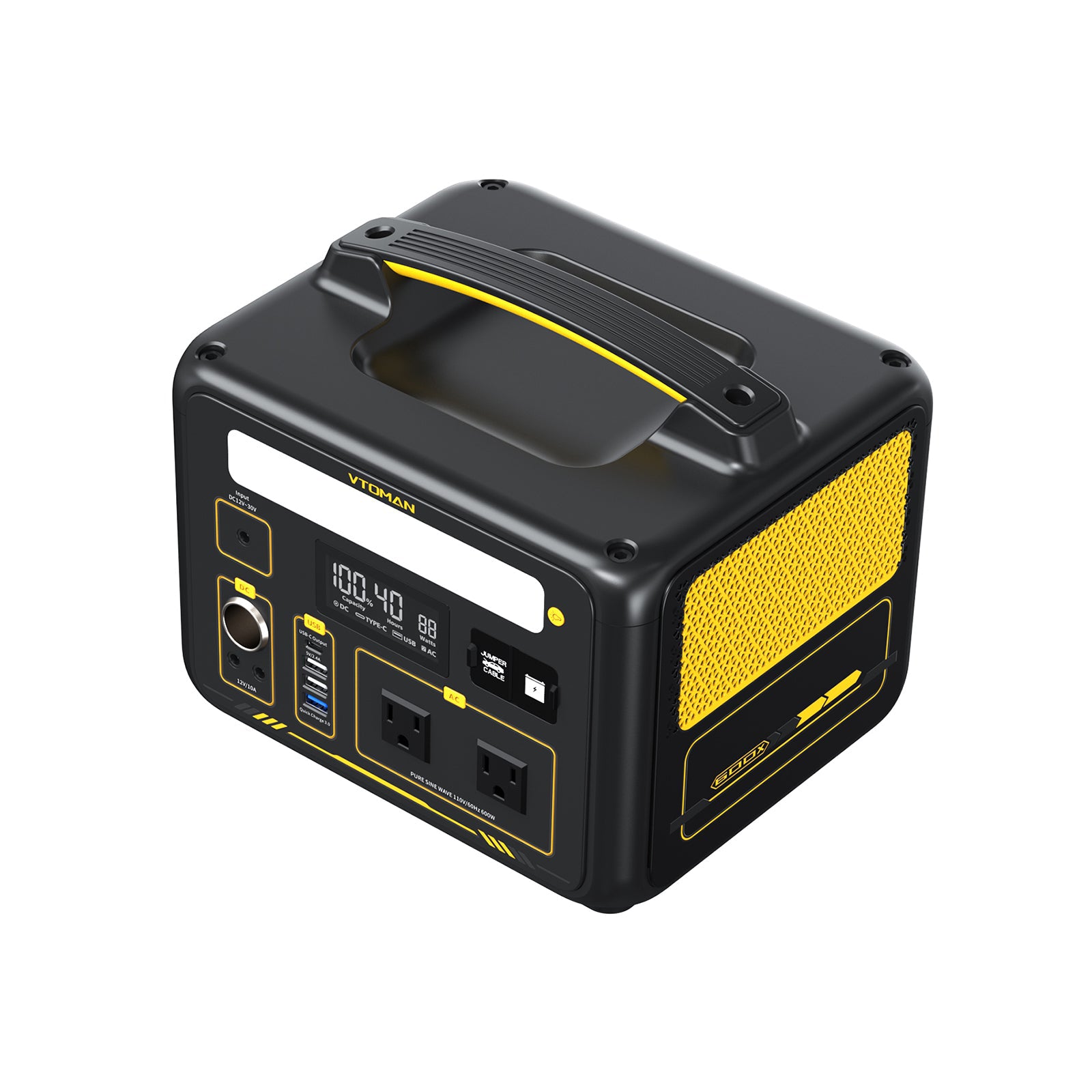 VTOMAN Jump 600X Portable Power Station 600W (Surge 1200W)