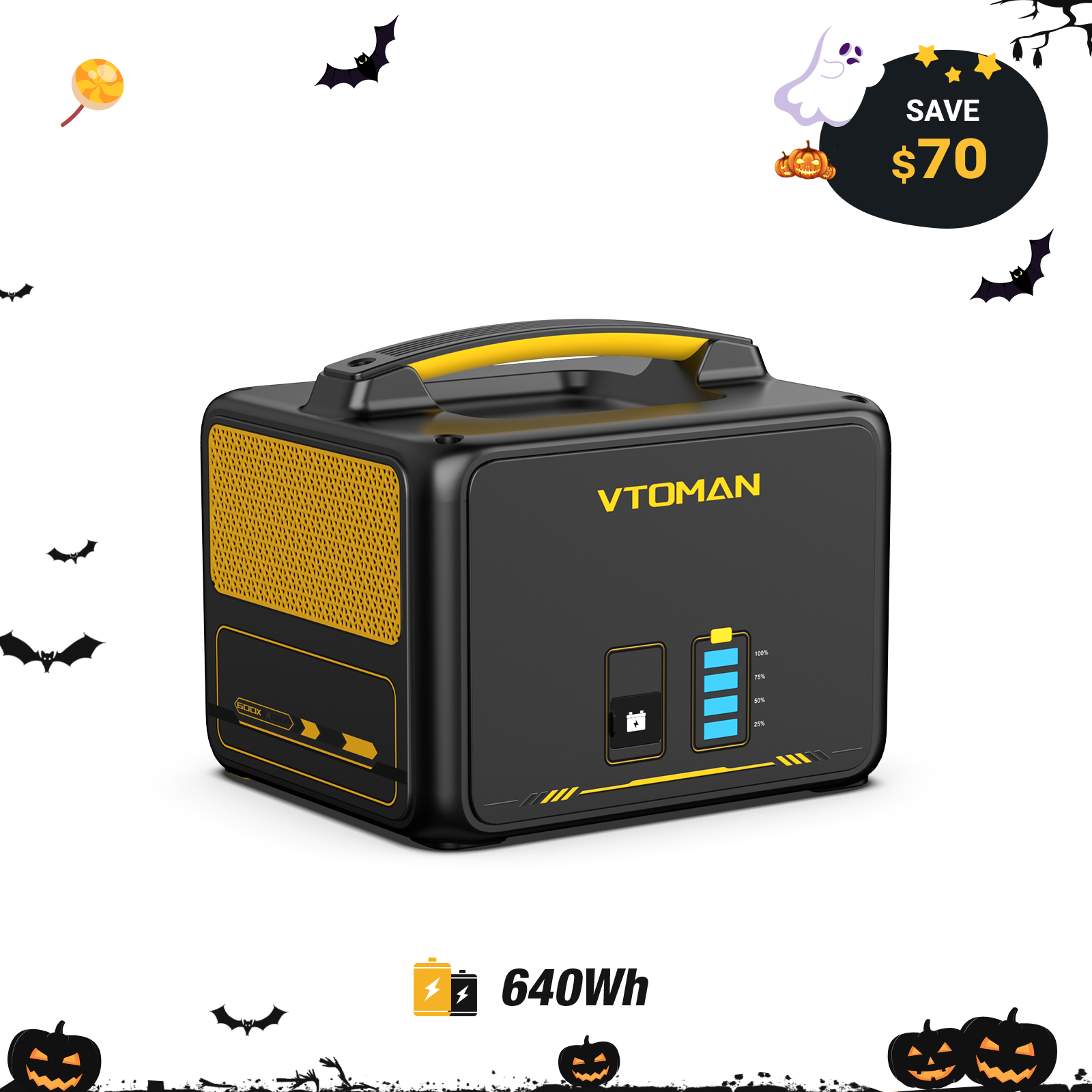 VTOMAN 640Wh Extra Battery for Jump 600X/600