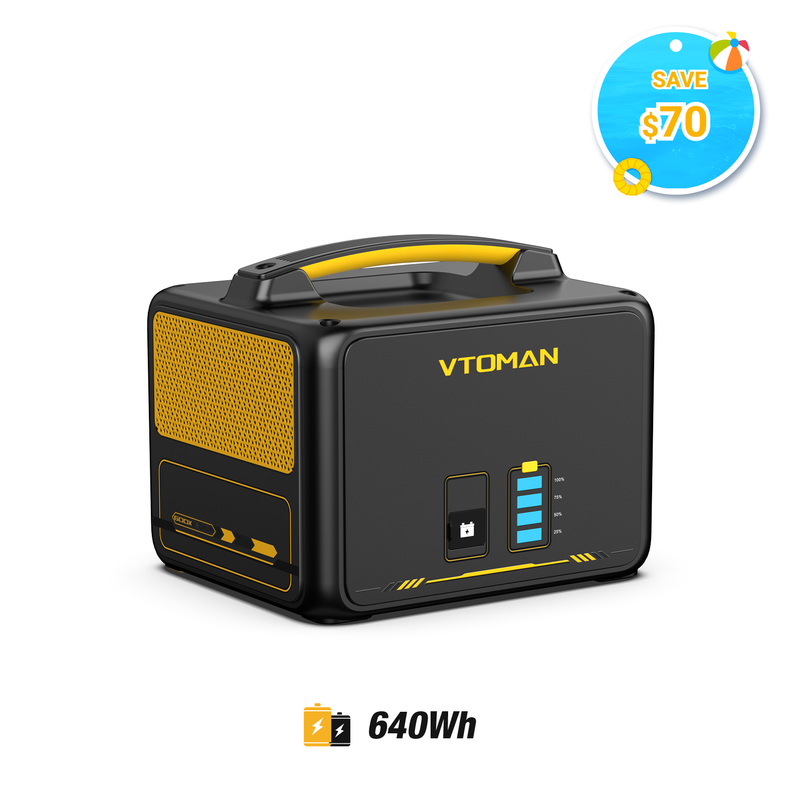 VTOMAN 640Wh Extra Battery for Jump 600X/600