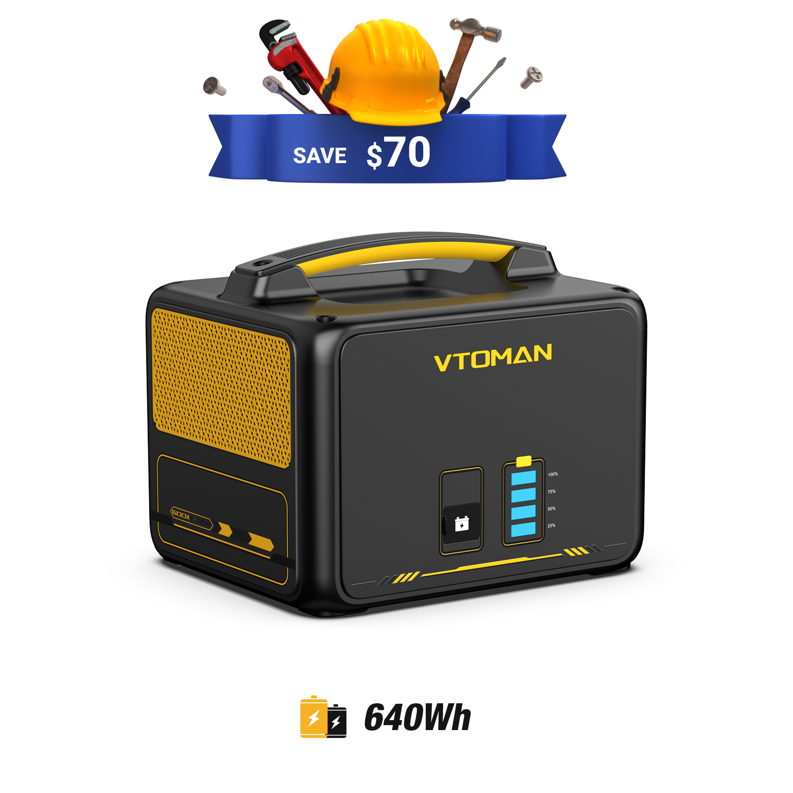 VTOMAN 640Wh Extra Battery for Jump 600X/600