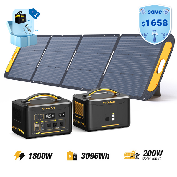 VTOMAN Jump 1800W/3096Wh 200W Solar Panel