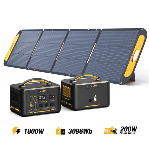 VTOMAN Jump 1800W/3096Wh 200W Solar Panel