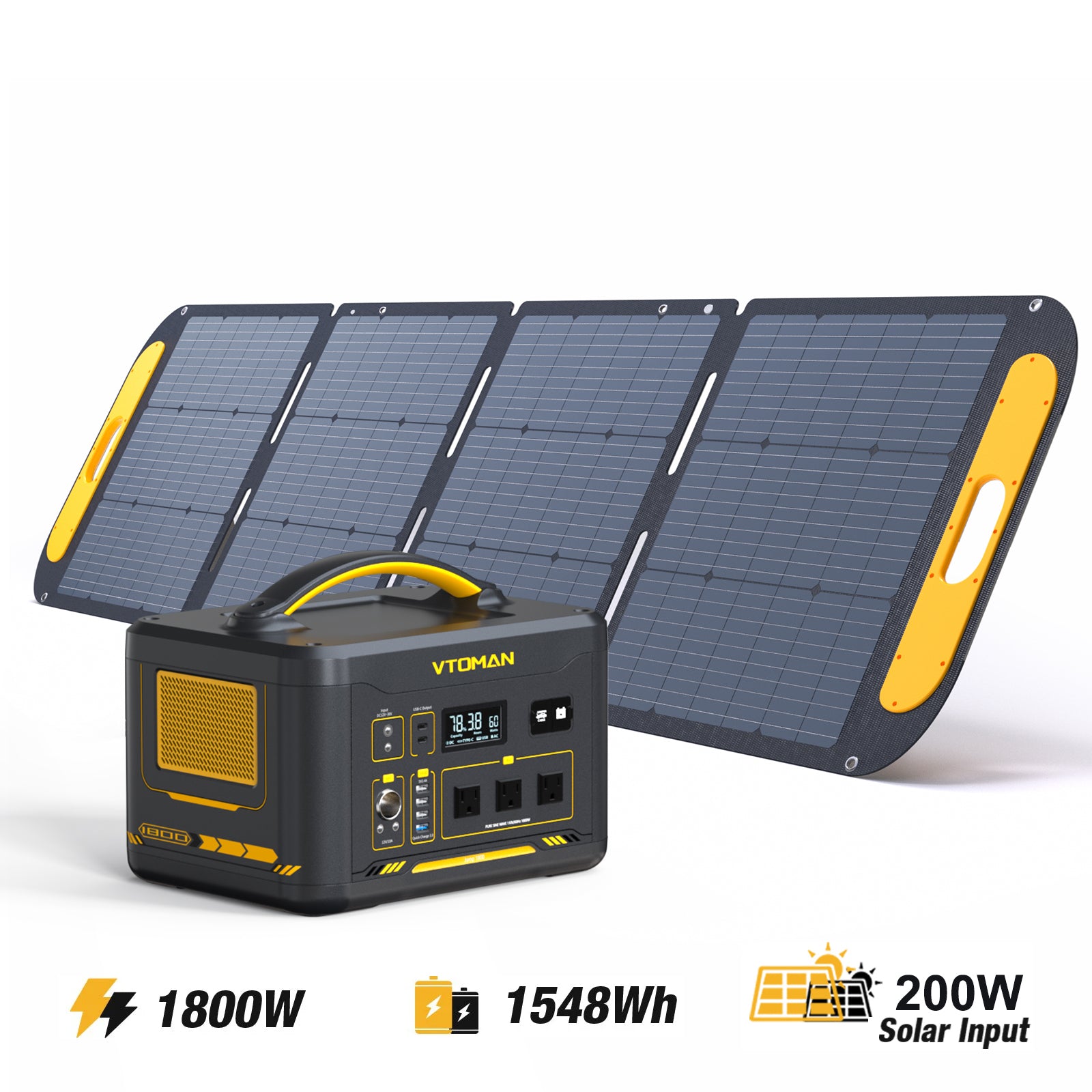 VTOMAN 200W Pro Portable Solar Panel