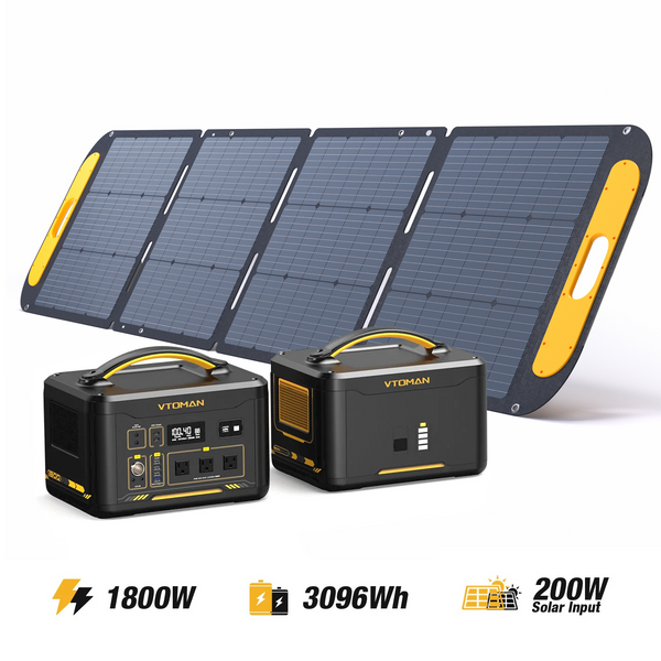 VTOMAN Jump 1800W/3096Wh 200W Solar Generator