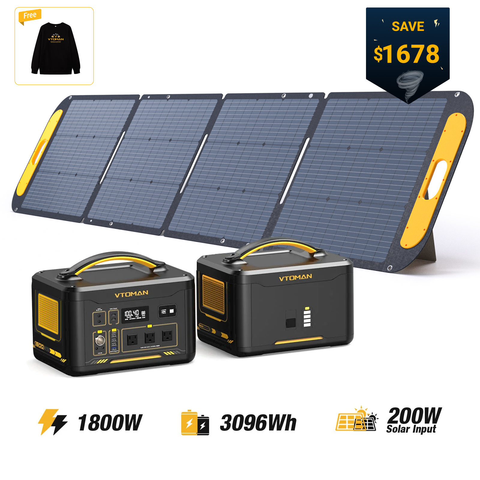 VTOMAN Jump 1800 Portable Power Station